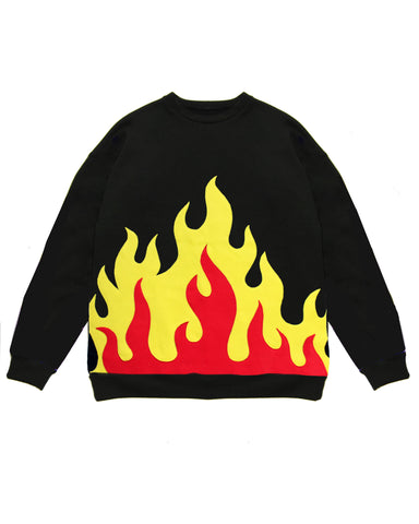 Bluza din Fleece IN FLAMES | RED&YELLOW